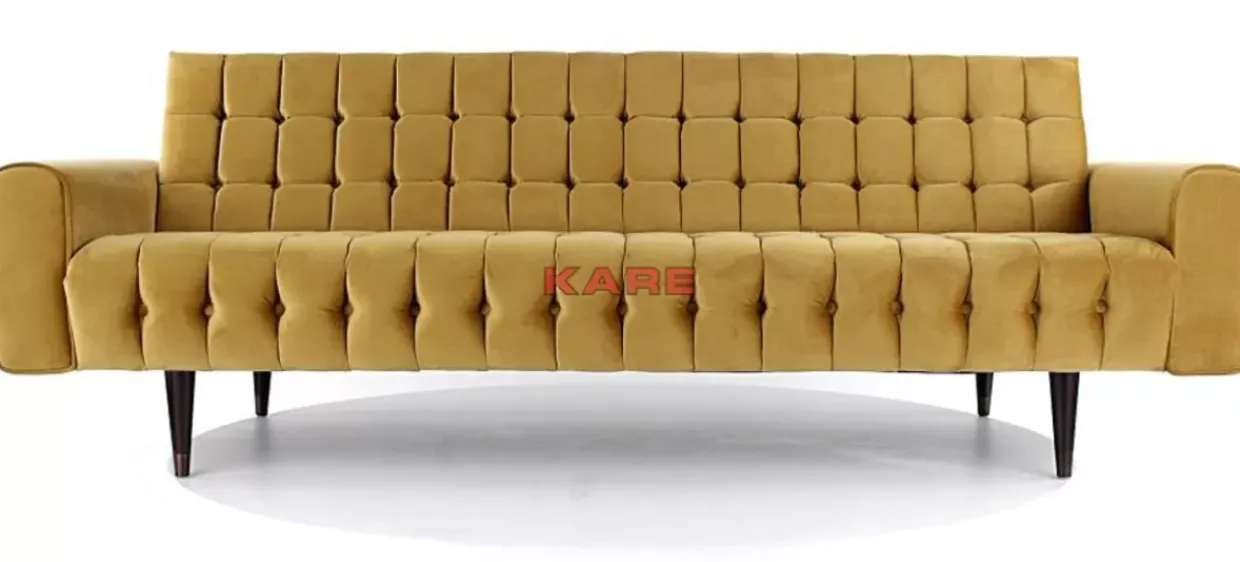Sofa Milchbar 3-Sitzer Velvet Honey