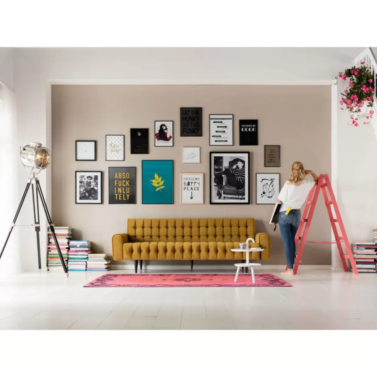 Sofa Milchbar 3-Sitzer Velvet Honey