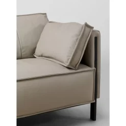 Sofa 3-Sitzer Victor Leder Grau 233Cm