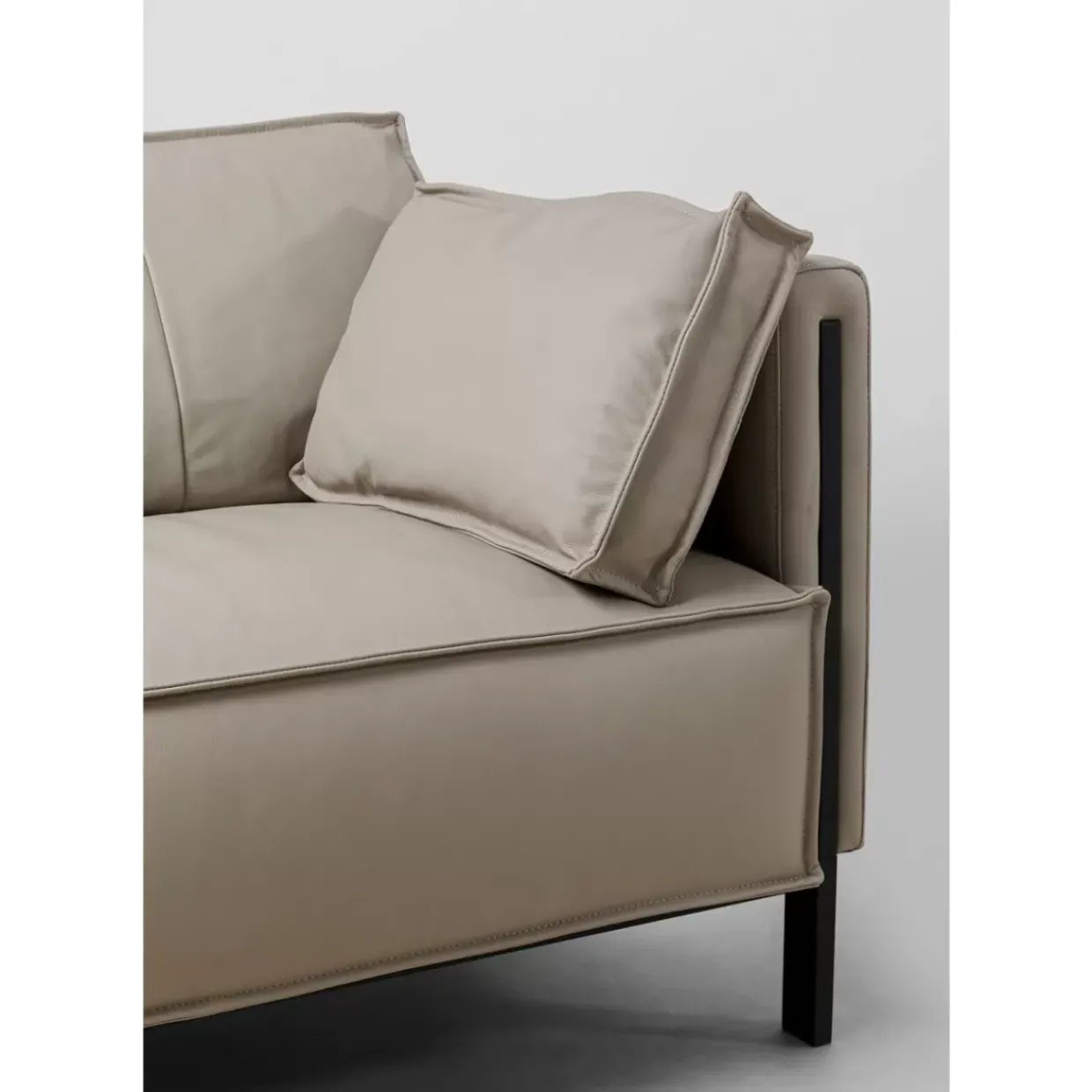Sofa 3-Sitzer Victor Leder Grau 233Cm