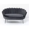 Sofa Water Lily 2-Sitzer Black Grau