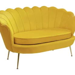 Sofa Water Lily 2-Sitzer Gelb 132Cm