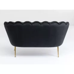 Sofa Water Lily 2-Sitzer Schwarz 132Cm