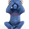 Spardose Monkey Mizaru Blau