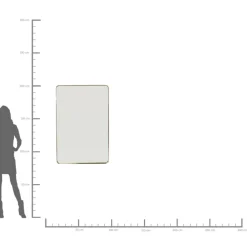 Spiegel Curve Mo Brass 80X120Cm