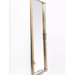 Spiegel Curve Rectangular Brass 70X200Cm