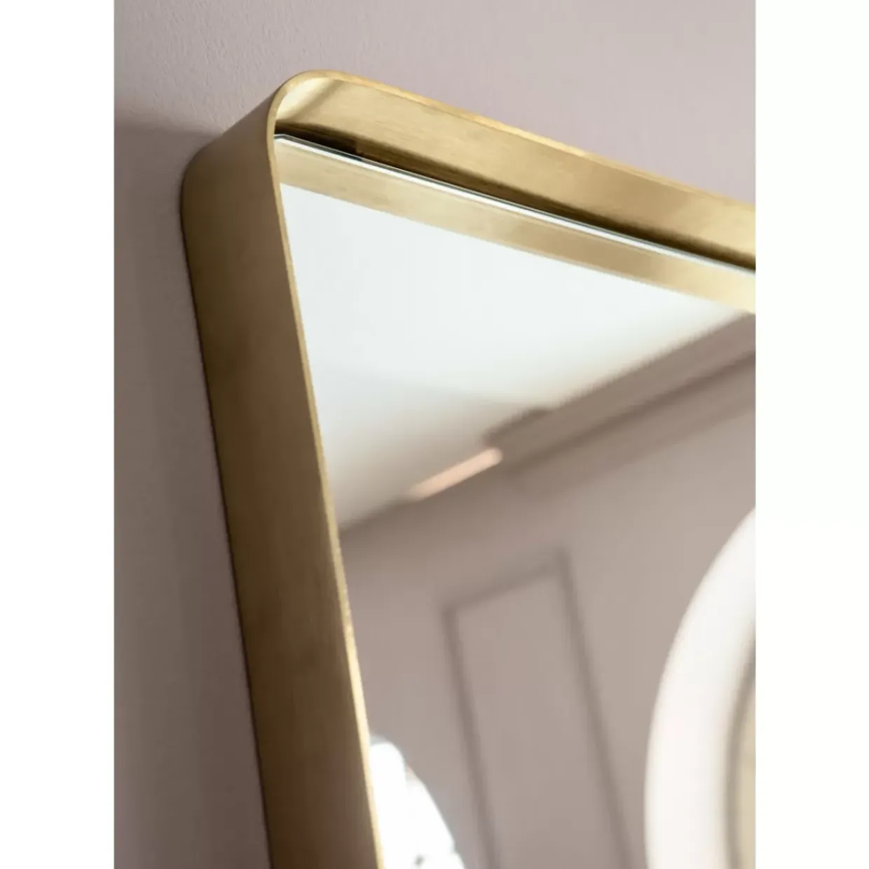 Spiegel Curve Rectangular Brass 70X200Cm