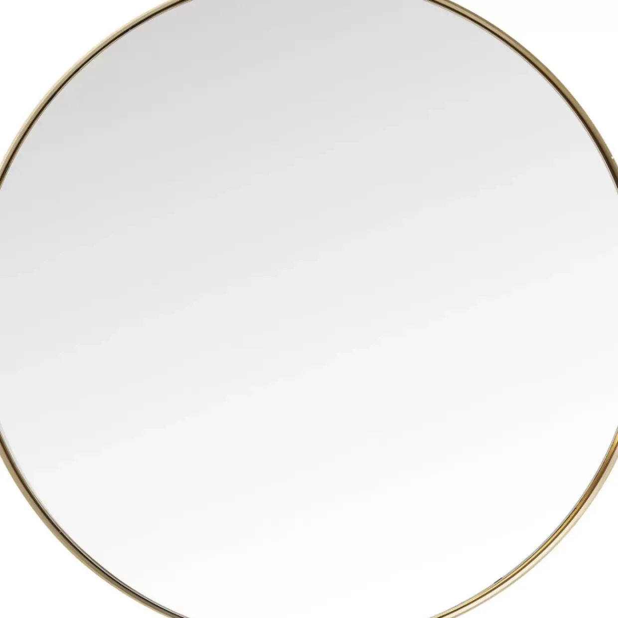 Spiegel Curve Round Brass O100Cm
