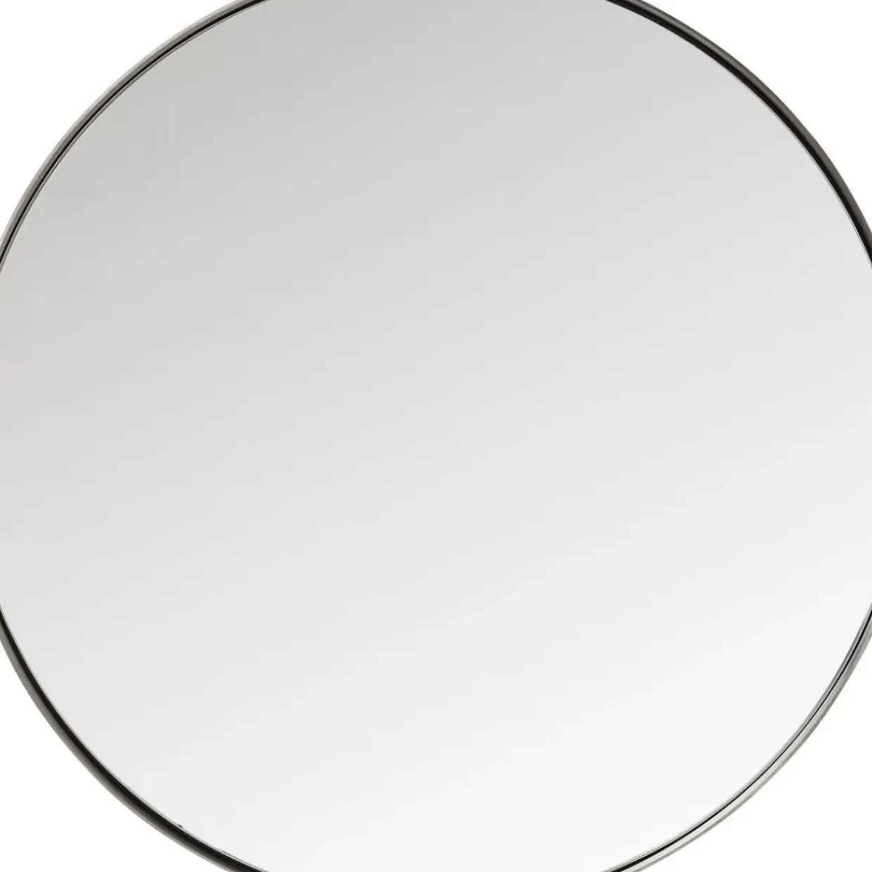 Spiegel Curve Round Steel Nature O100Cm