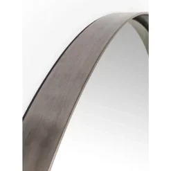 Spiegel Curve Round Steel Nature O100Cm