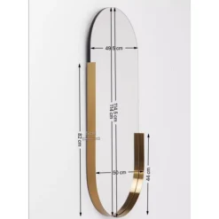 Spiegel Hipster Oval 50X114Cm