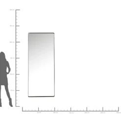 Spiegel Ombra Soft Schwarz 200X80Cm