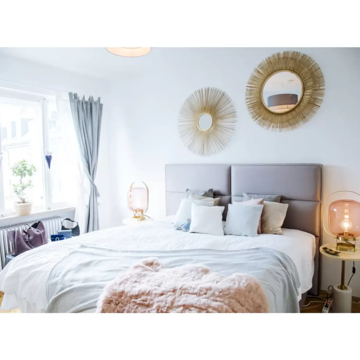 Spiegel Sunburst Tre Gold O87Cm