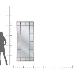 Spiegel Window Iron 200X90Cm