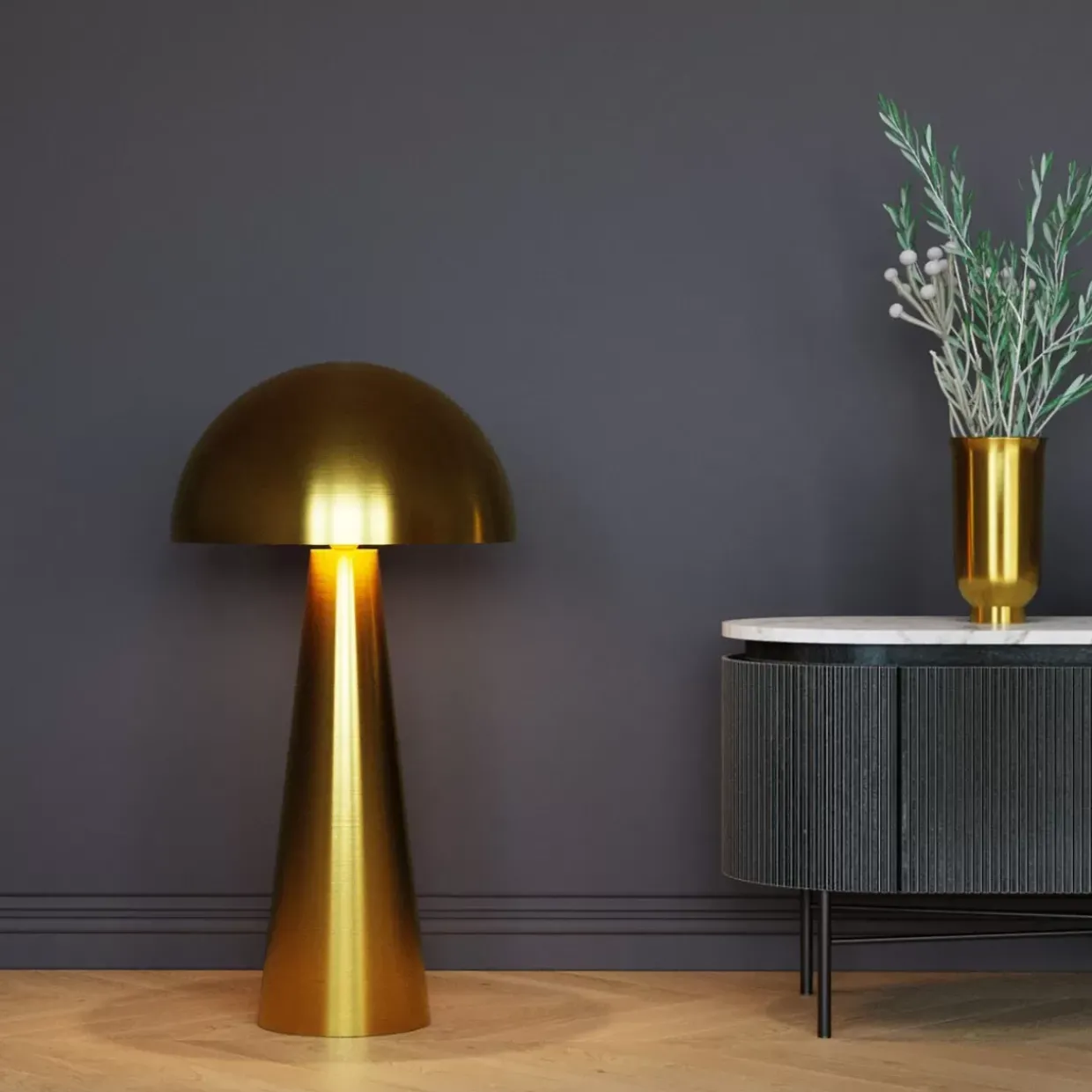 Stehleuchte Loungy Gold 95Cm