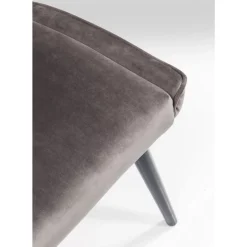 Stuhl Black Marshall Velvet Grau