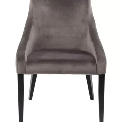 Stuhl Black Mode Velvet Grau