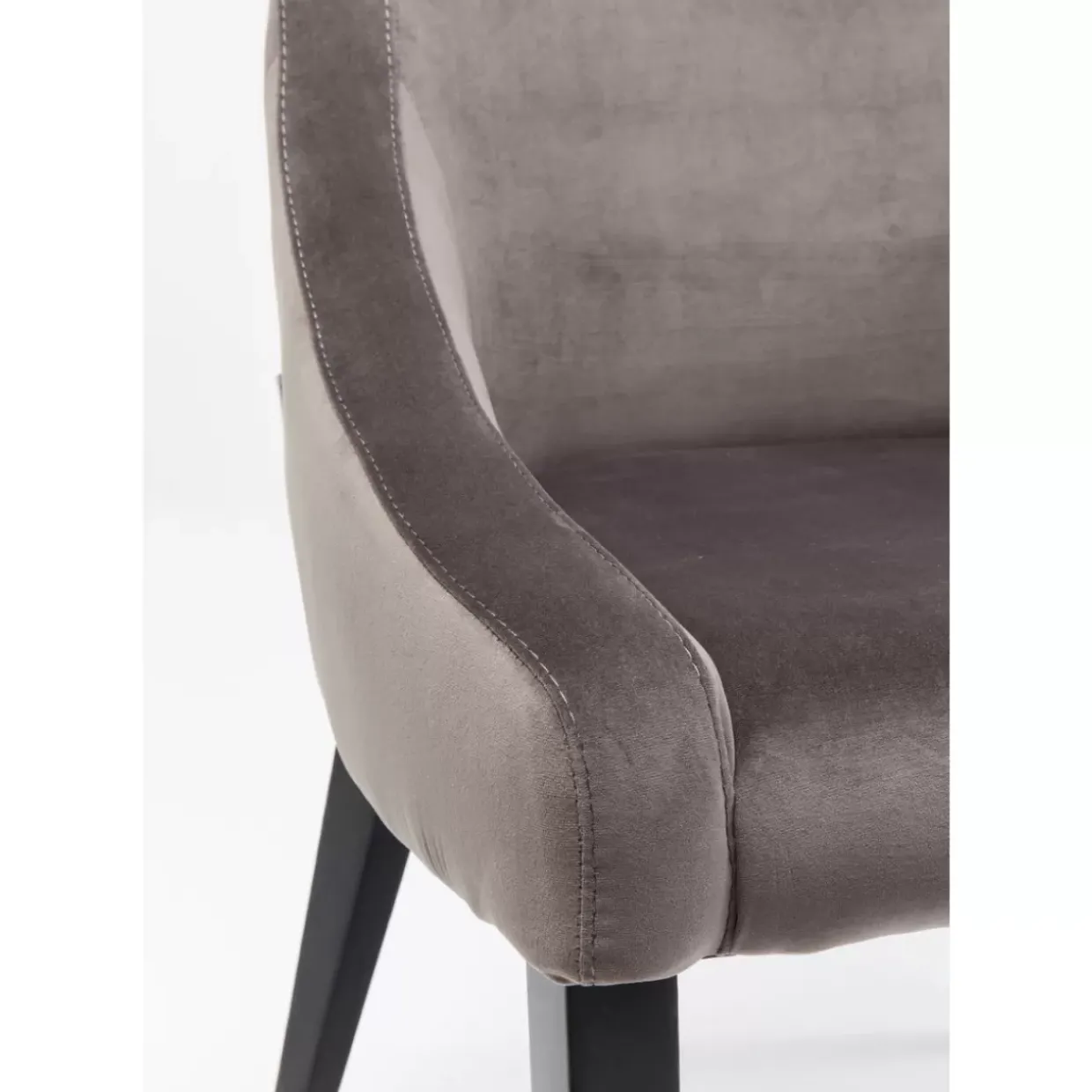 Stuhl Black Mode Velvet Grau