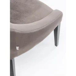 Stuhl Black Mode Velvet Grau