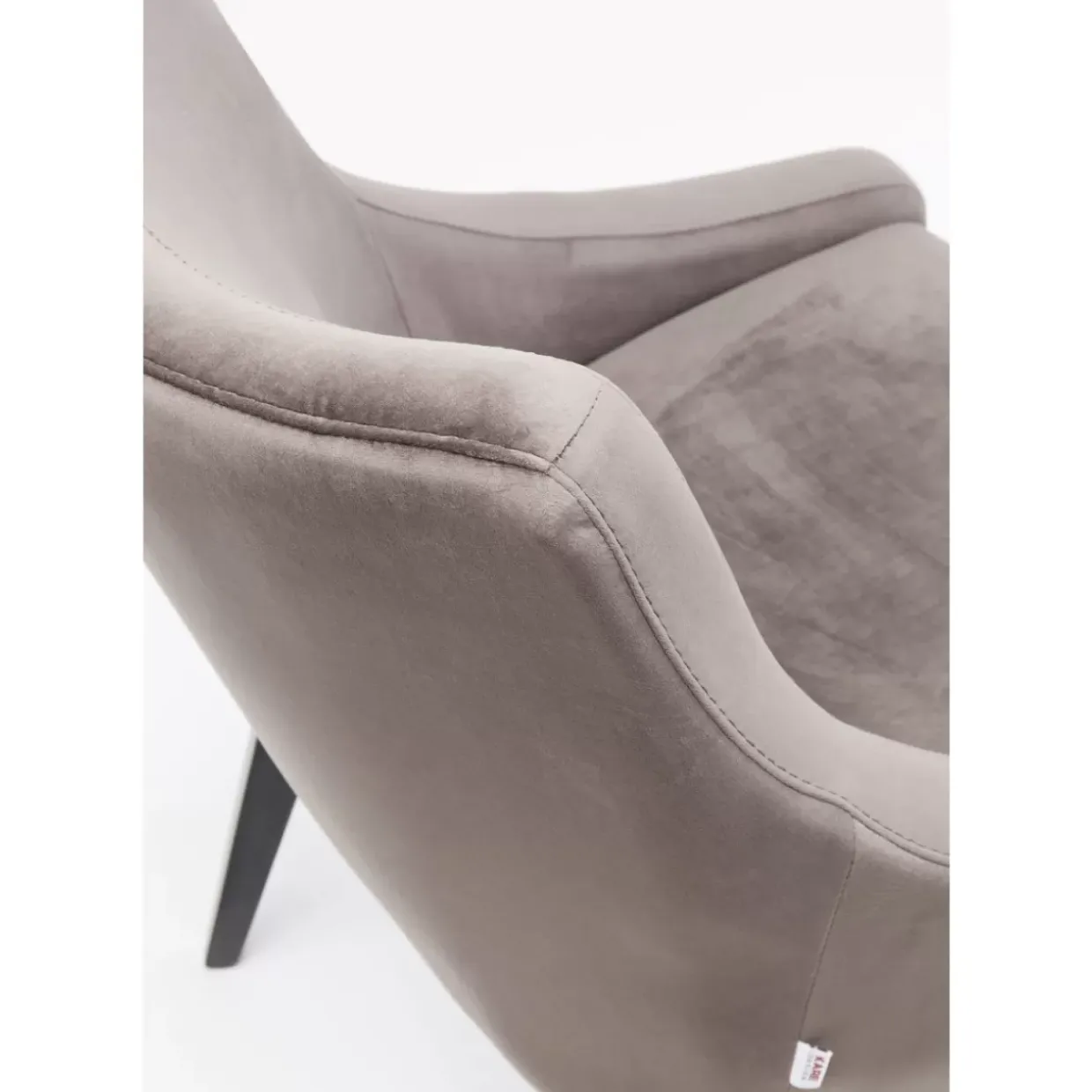 Stuhl Black Mode Velvet Grau