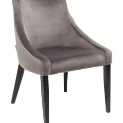 Stuhl Black Mode Velvet Grau