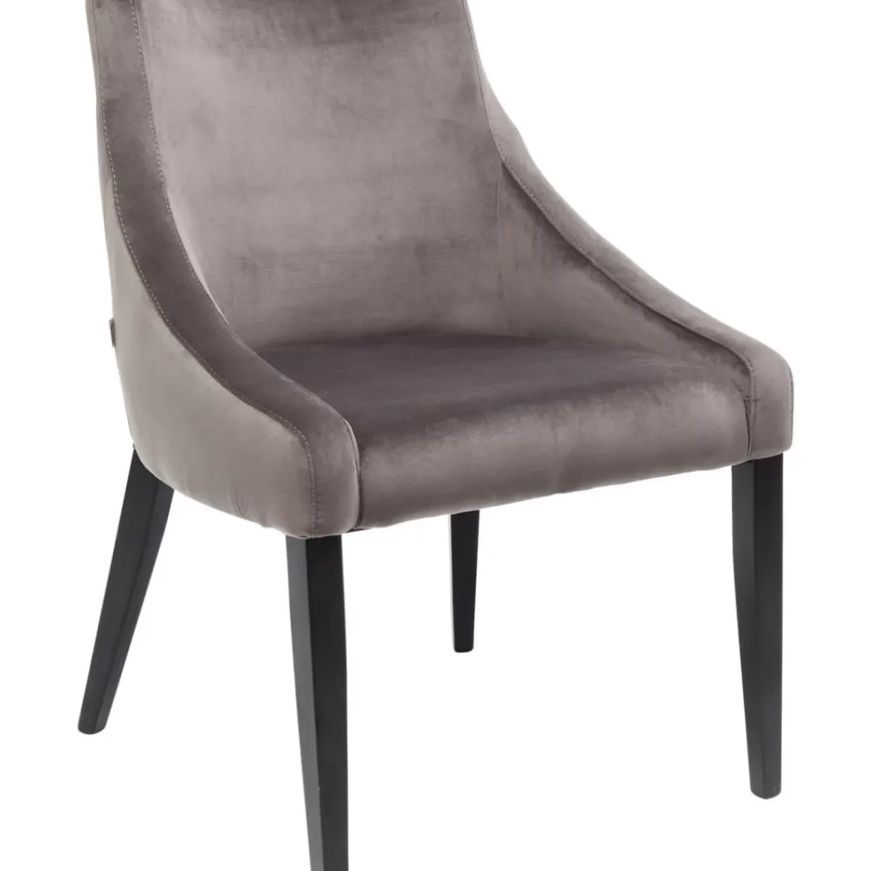Stuhl Black Mode Velvet Grau