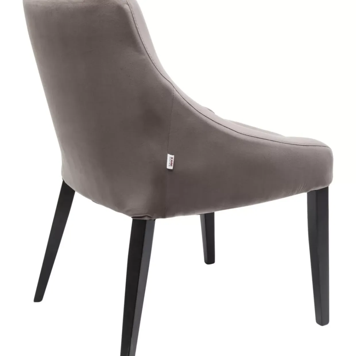 Stuhl Black Mode Velvet Grau