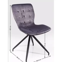 Stuhl Butterfly Dark Grau