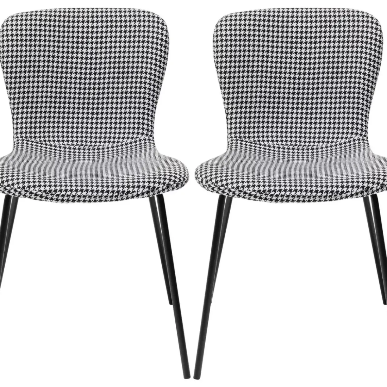 Stuhl Frida Schwarz Und Weiss (2/Set)