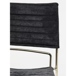 Stuhl Hugo Schwarz Gold