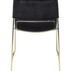 Stuhl Hugo Schwarz Gold