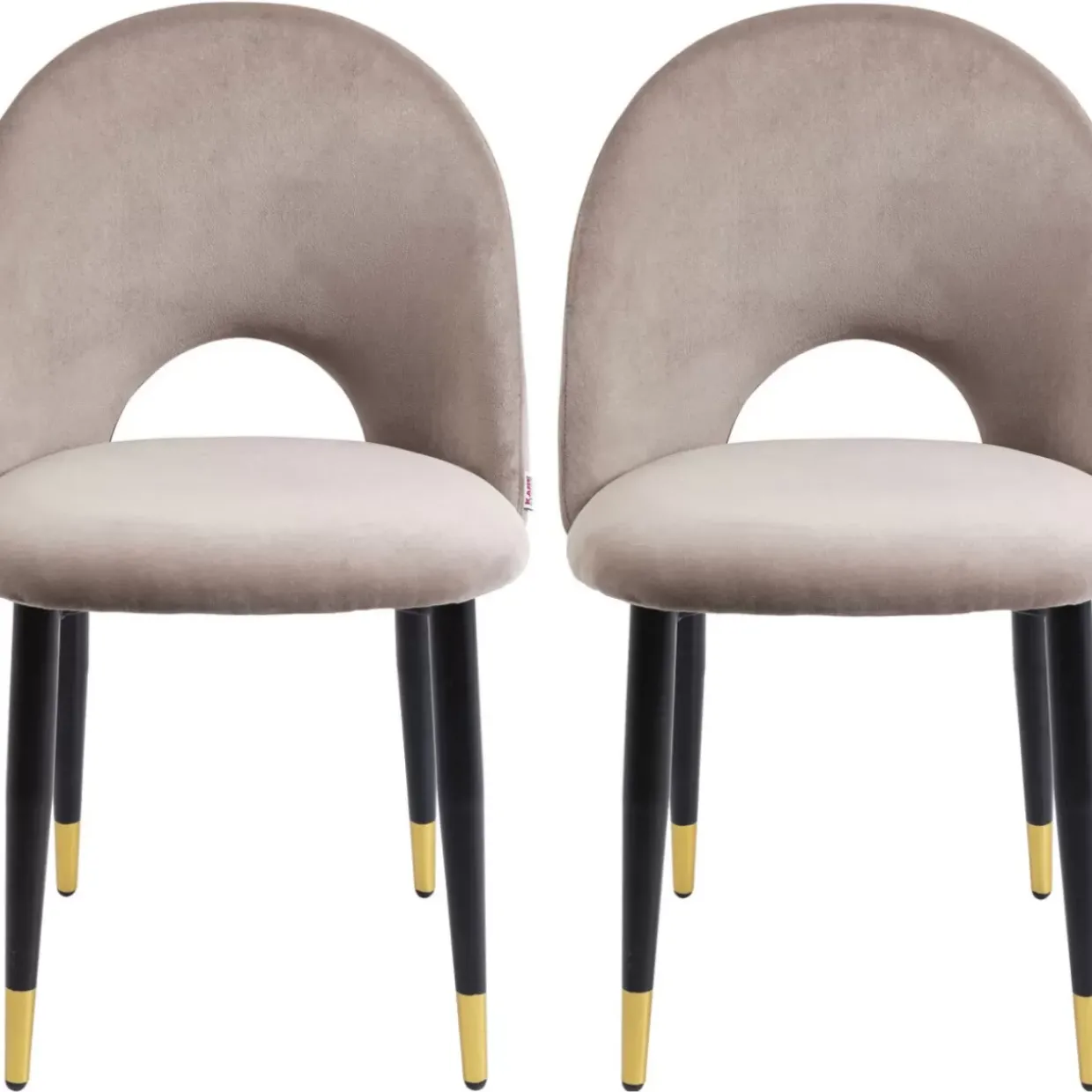 Stuhl Iris Velvet Taupe (2/Set)