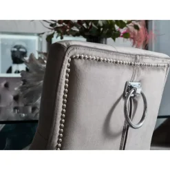 Stuhl Prince Velvet Grau