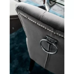 Stuhl Prince Velvet Grau