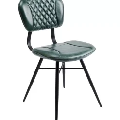 Stuhl Samba Leder Dunkelgrun