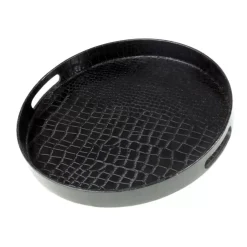 Tablett In Schlangenoptik Schwarz