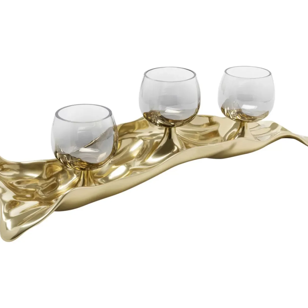 Teelichthalter 3 Jade Gold (4/Tlg.)