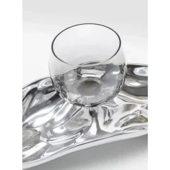 Teelichthalter 3 Jade Silber