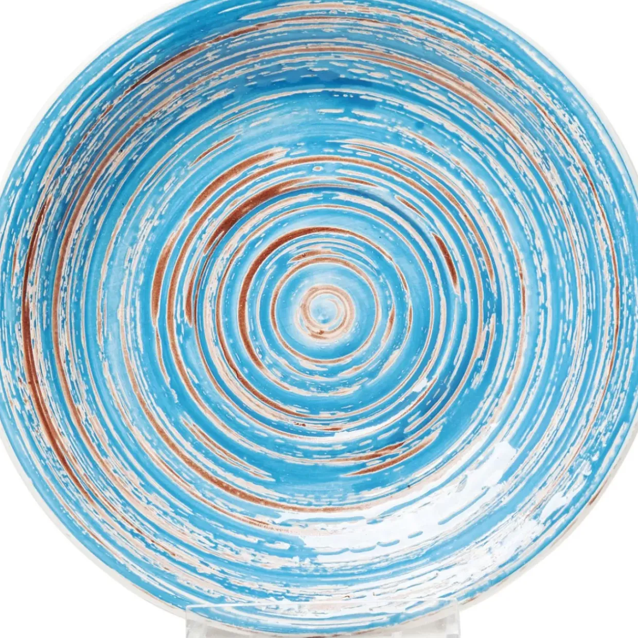 Teller Swirl Blau O19Cm