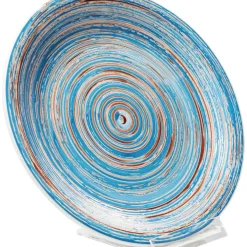 Teller Swirl Blau O19Cm