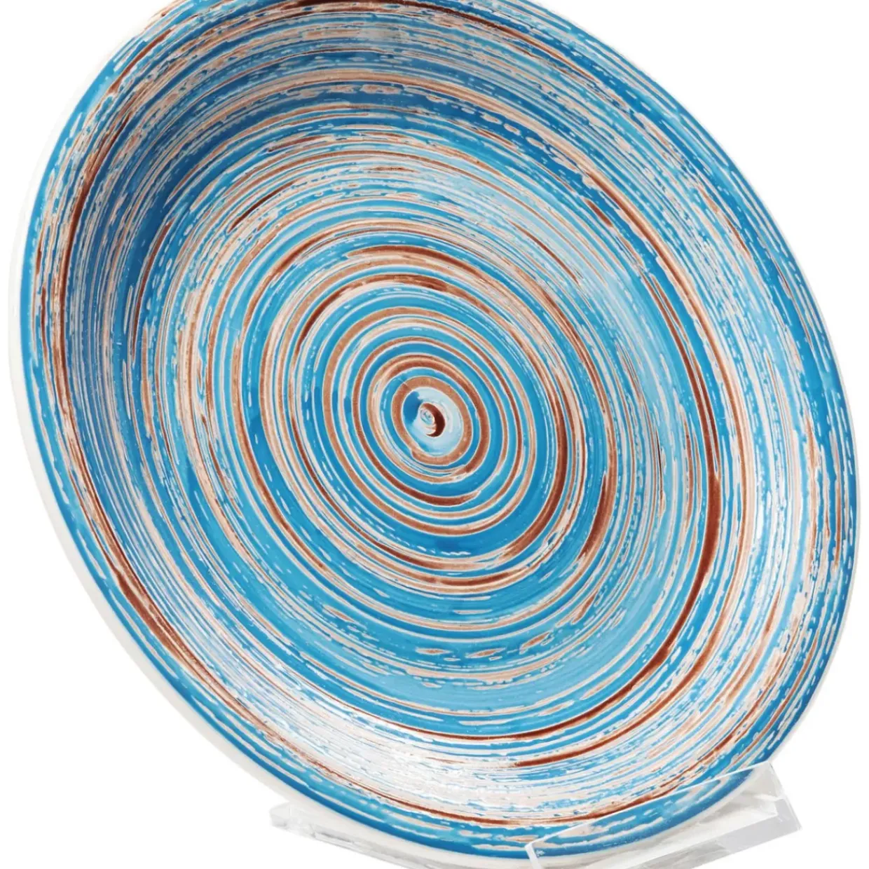 Teller Swirl Blau O19Cm