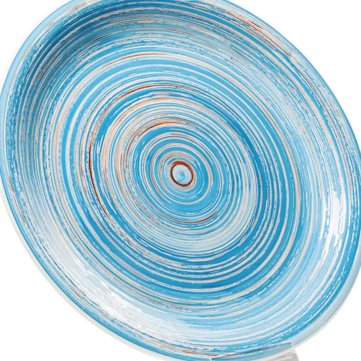 Teller Swirl Blau O27Cm