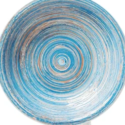 Teller Tief Swirl Blau O21Cm