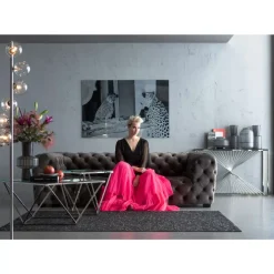 Teppich Glorious Schwarz 170X240Cm