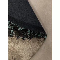 Teppich Kelim Ornament Turkis O200Cm