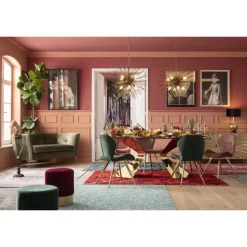 Tisch Gloria Gold 200X100Cm