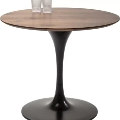 Tisch Invitation Set Walnus Schwarz O90Cm