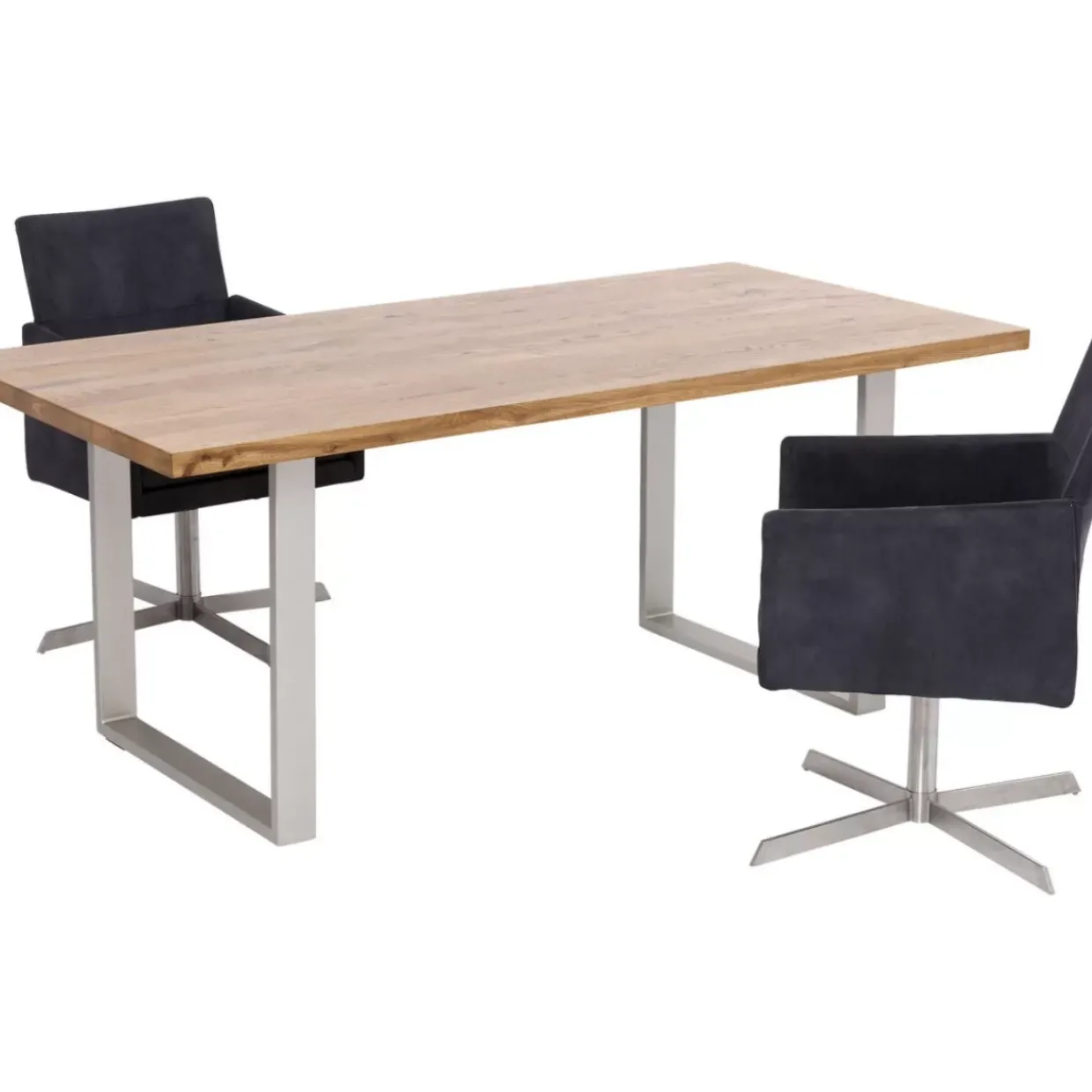 Tisch Jackie Eiche Silber 160X80