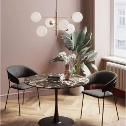 Tisch Schickeria Marmor Schwarz O110Cm