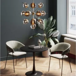 Tisch Schickeria Schwarz O80